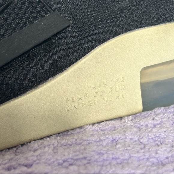 Fear of God x Nike Air Fear Of God Raid 'Black' Sneakers- Size 7 M/8.5 W - Picture 7 of 12
